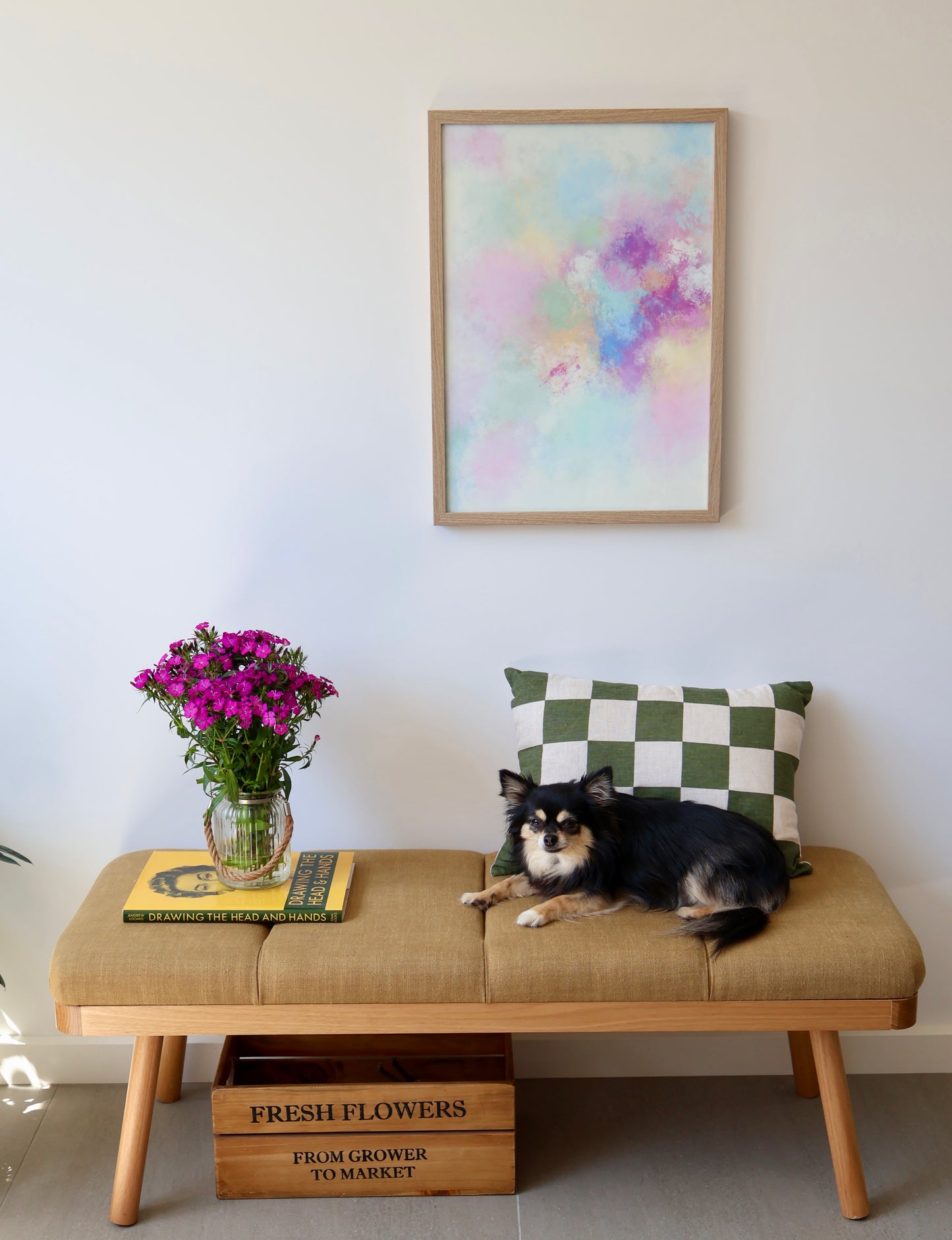 Grateful There's Butterflies Here- Poster Print